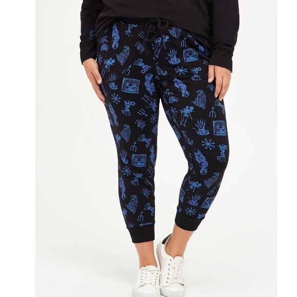 Torrid 3 (3X 22/24) Harry Potter Death Eater Fleece Lined Jogger Pants w/Pockets - Picture 1 of 3